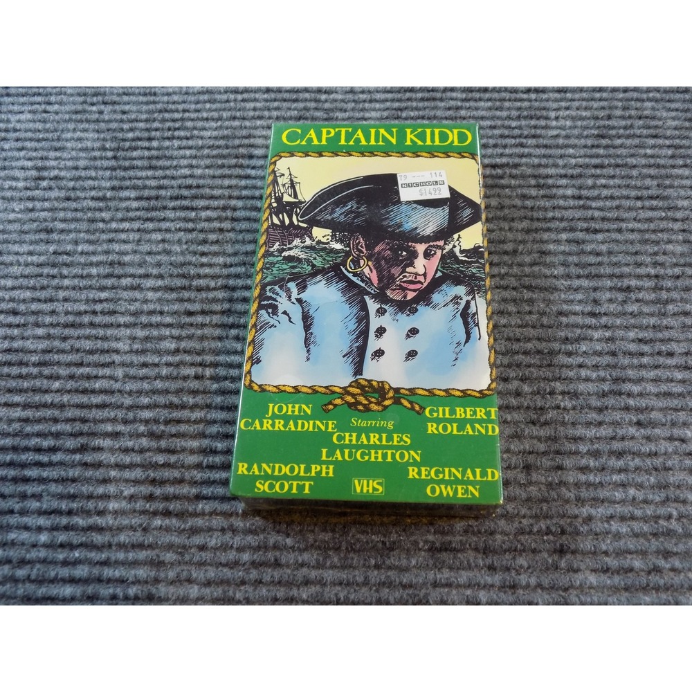 Captain Kidd VHS 1984 Memory Lane Video Charles Laughton Pirate Movie 03200